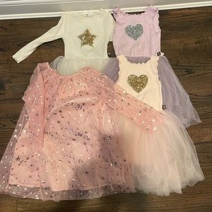 Four petite Hailey dresses, size 4